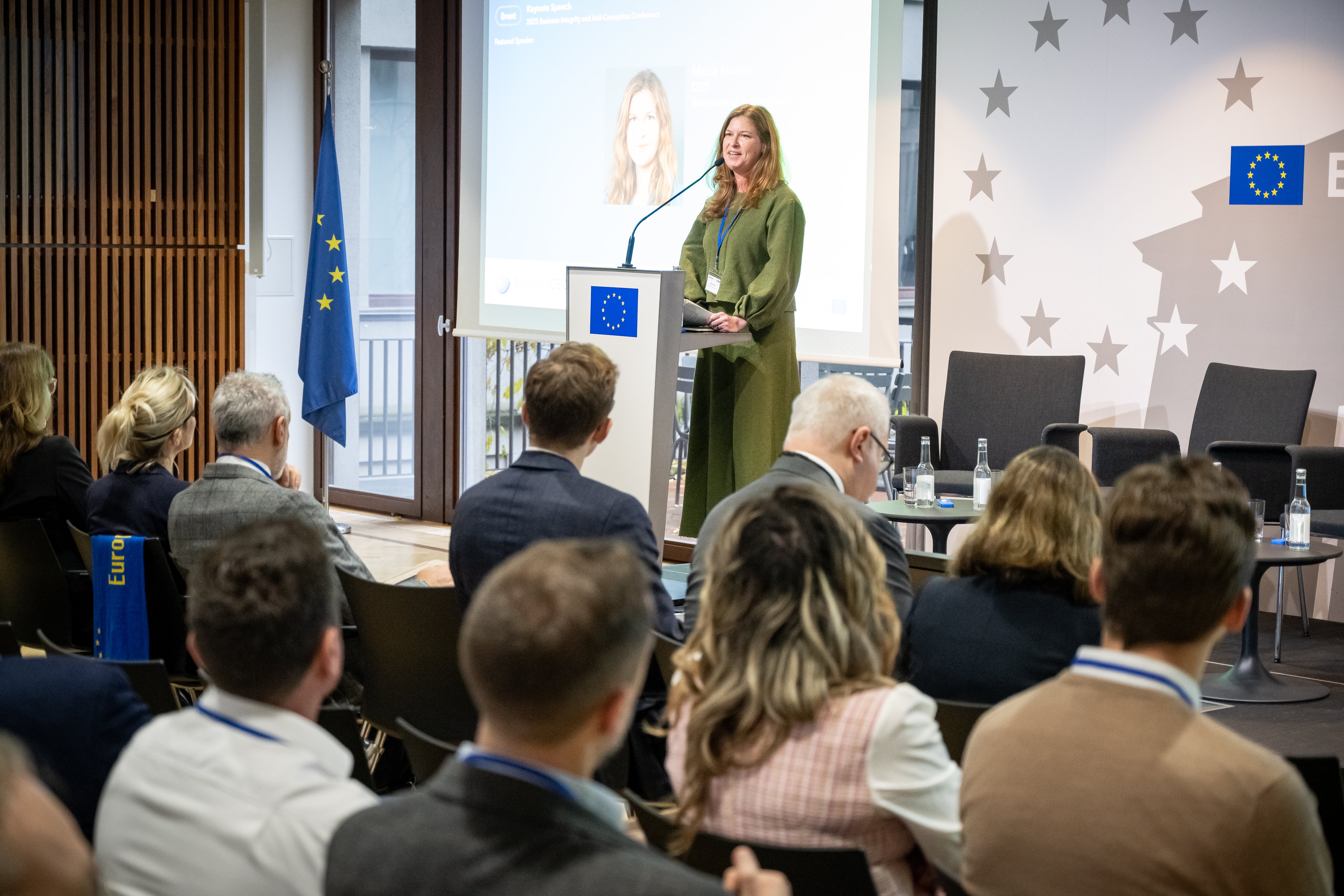 Transparency International's CEO Maíra Martini delivered a keynote speech.