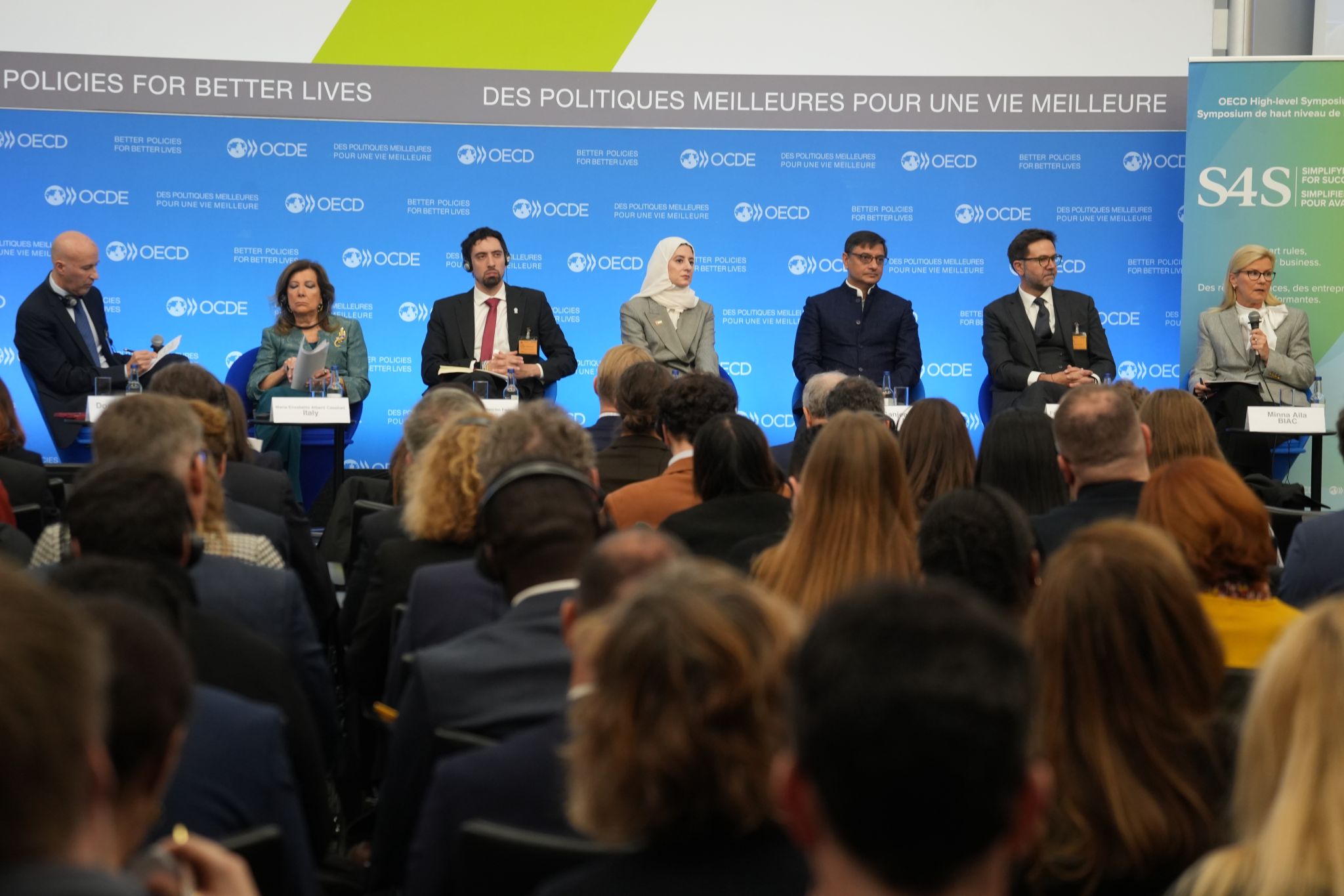 Far right: Our Executive Board Member Minna Aila joined a high-level panel on unlocking prosperity.