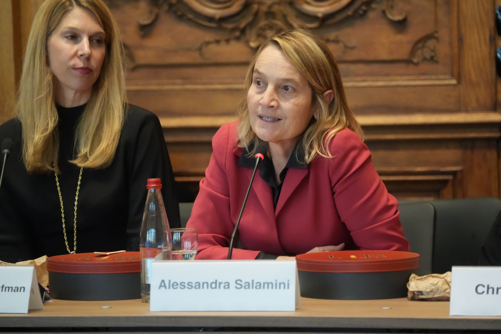 Bayer's Alessandra Salamini intervening at our Working Lunch.