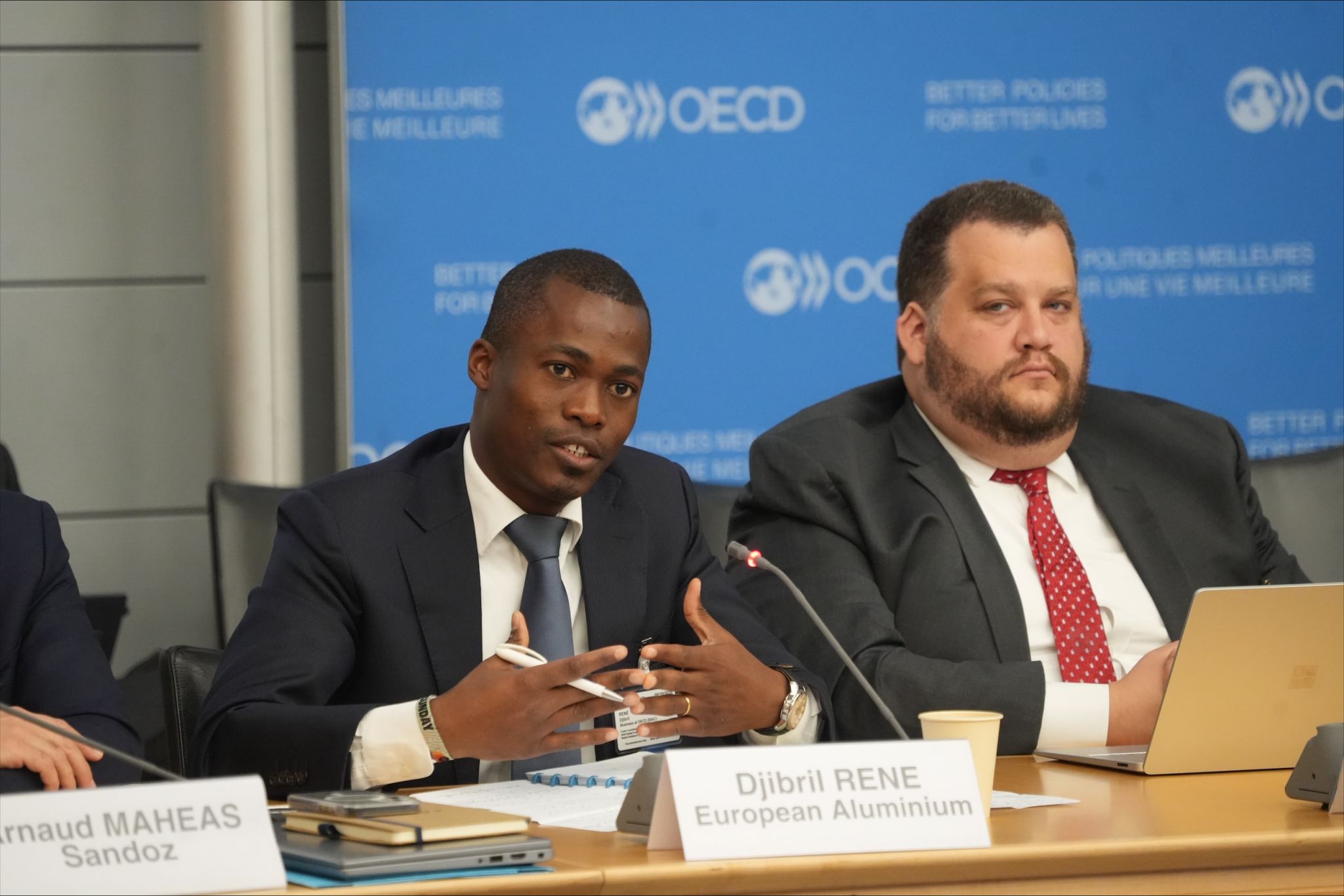 European Aluminium's Djibril Rene joined the discussions.