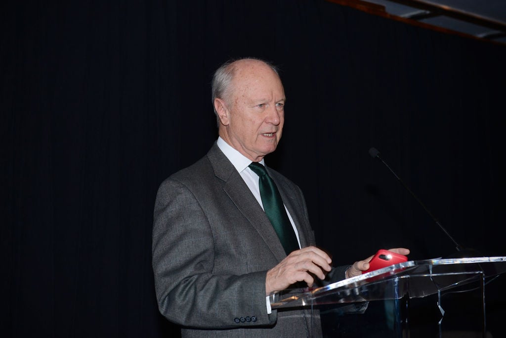 Our Chair Rick Johnston delivering opening remarks at our B20 side event.