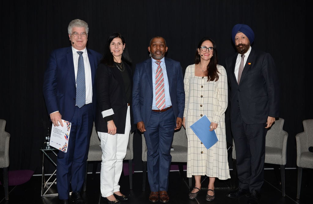 Left to right: Panel 3 at our side event to the B20 Summit on 