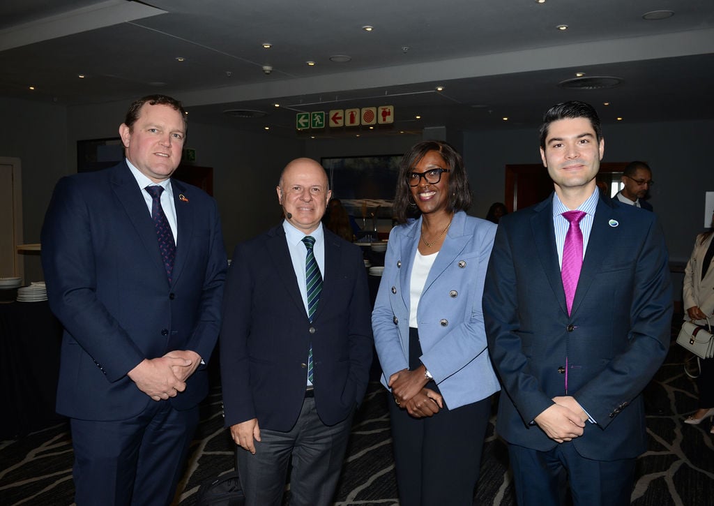 Left to right: Panel 1 at our side event to the B20 Summit on 