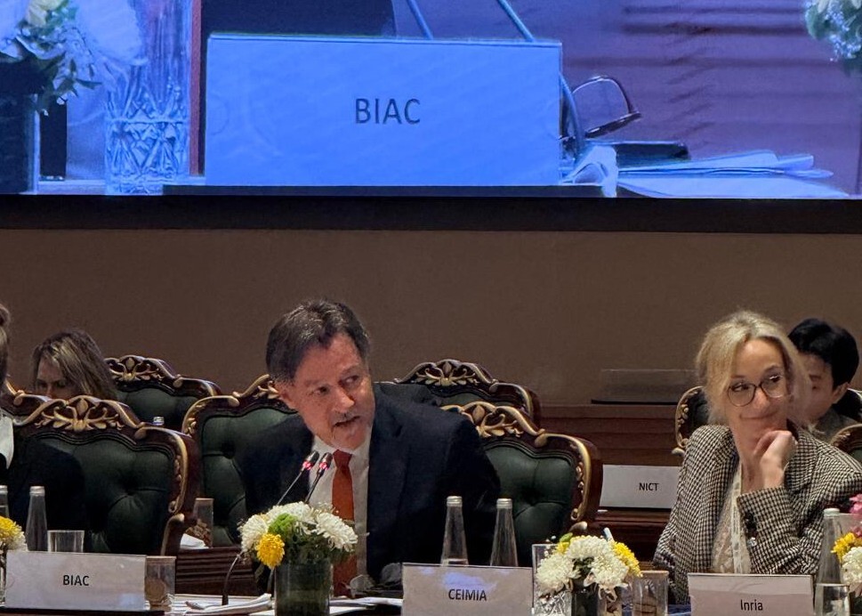 Our Digital Policy Committee Co-Chair and Netcompany's Ulrik Knudsen outlining our vision for advancing AI at the GPAI Council meeting.