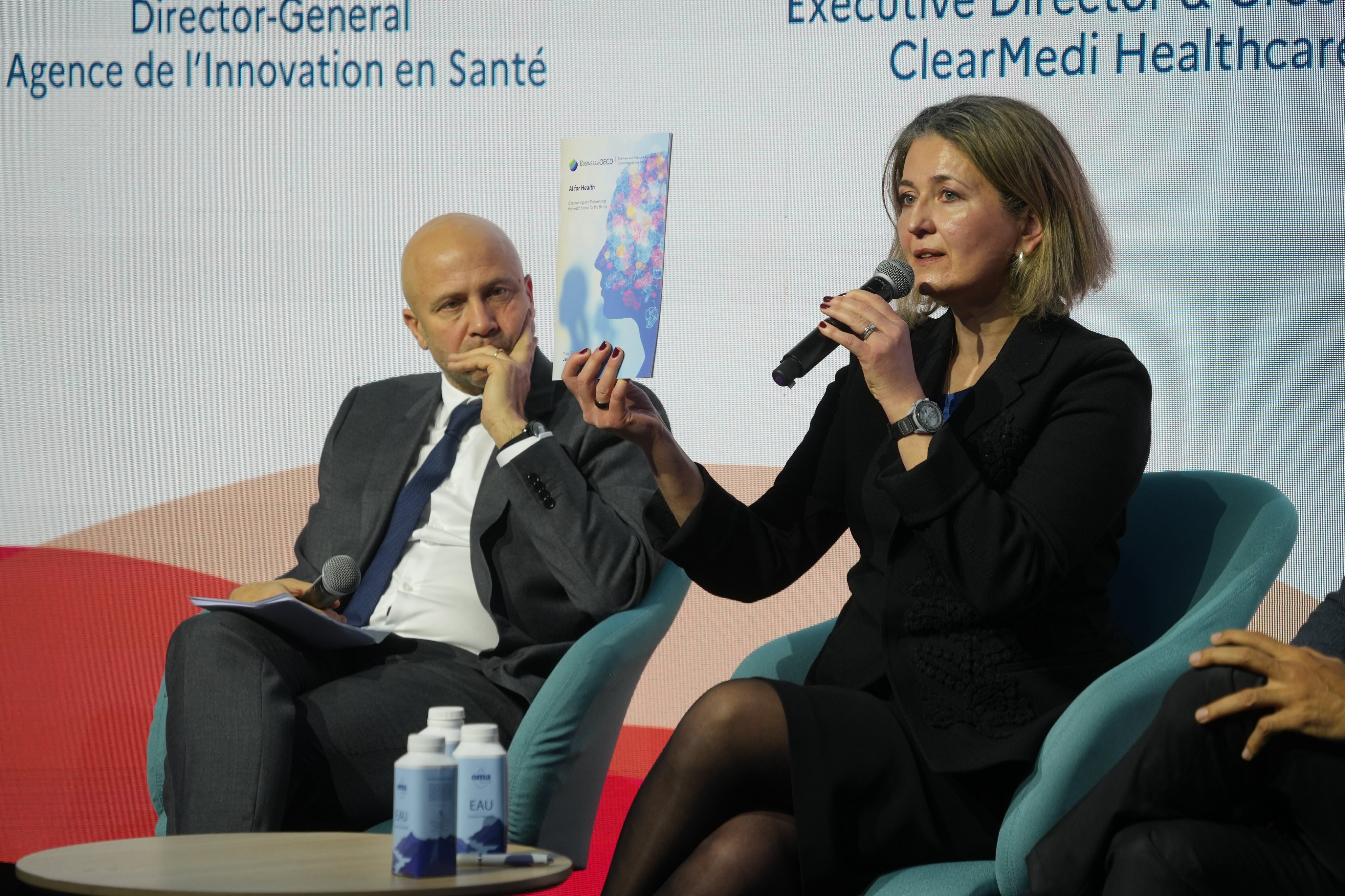 Our Health Committee Chair and UnitedHealth Group's Olga Mironenko Stampfer presented our new AI and Health paper at the French Healthcare Business Forum.