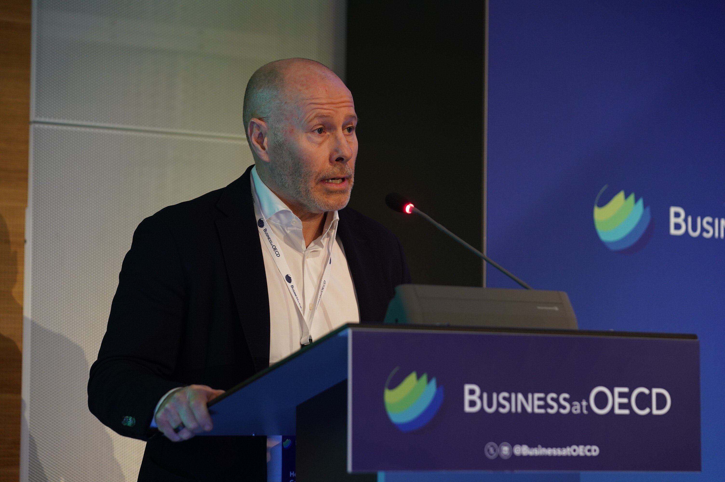 Johnson & Johnson Innovative Medicine's Mark Hicken delivered introducing remarks in the afternoon.