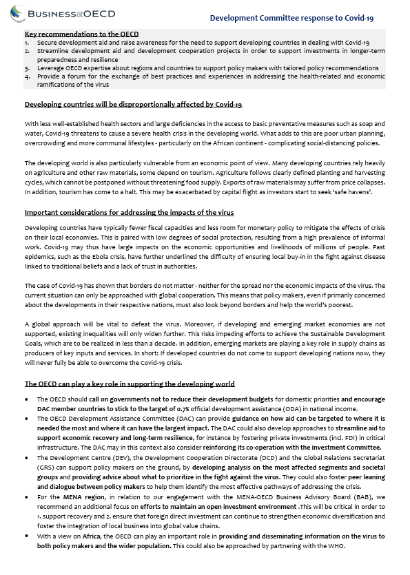 response to covid